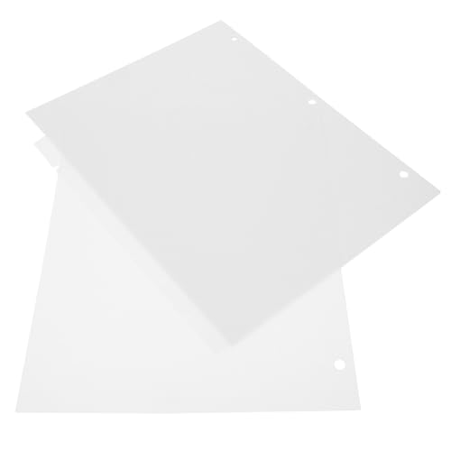 SEWACC 8 Blatt Teiliges Weiße Trennblätter aus Langlebigem PP Material Lochung Wiederverwendbare Registerkarten für Ringbücher Organizer und Notizbücher für Schule und Büro Einfache von SEWACC