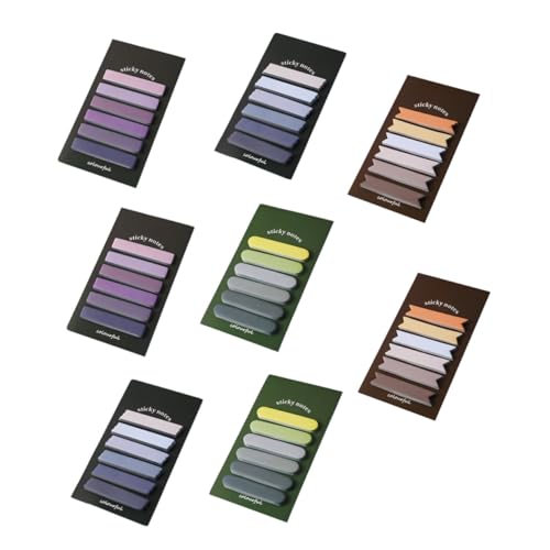SEWACC 8 Sätze Teiliges Sticky Memo Stickers Bunte Selbstklebende Notizblöcke in Farbverlauf Wiederablösbar und Sicher für Schule Büro und Tägliche Organisation SEWACC 8 Sätze Teiliges Sticky Memo Stickers Bunte Selbstklebende Notizblöcke in Farbverlauf Wiederablösbar und Sicher für Schule Büro und Tägliche Organisation von SEWACC