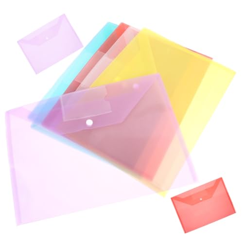 SEWACC 8 Stück Dokumentenmappe Transparente Kunststoff Aktenhüllen mit Druckknopfverschluss für Unterlagen Quittungen Visitenkarten und Ordner für Schule Büro und Zuhause SEWACC 8 Stück Dokumentenmappe Transparente Kunststoff Aktenhüllen mit Druckknopfverschluss für Unterlagen Quittungen Visitenkarten und Ordner für Schule Büro und Zuhause von SEWACC