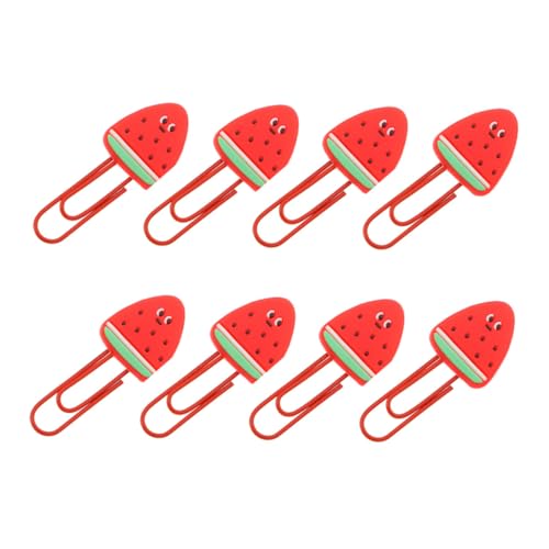 SEWACC 8 Stück Niedliche Büroklammern in Wassermelonenform Bunte Papierclips für Memo Dokumente Karten Leicht und Praktisch für Schule Büro Zuhause Kreatives Schreibwarenzubehör SEWACC 8 Stück Niedliche Büroklammern in Wassermelonenform Bunte Papierclips für Memo Dokumente Karten Leicht und Praktisch für Schule Büro Zuhause Kreatives Schreibwarenzubehör von SEWACC
