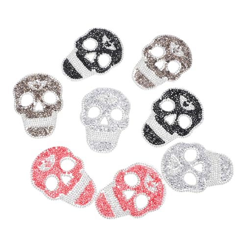 SEWACC 8 Stück Punk Stil Bügelbilder für Kleidung Dekoration und Reparatur von Jacken Hosen Schuhen und Taschen für Diy Bastelprojekte SEWACC 8 Stück Punk Stil Bügelbilder für Kleidung Dekoration und Reparatur von Jacken Hosen Schuhen und Taschen für Diy Bastelprojekte von SEWACC