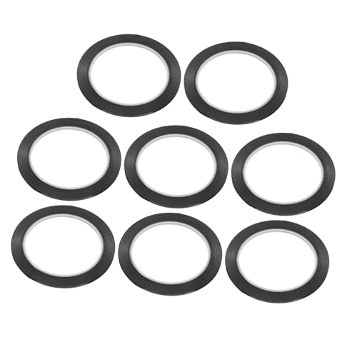 SEWACC 8 Stück Schwarzes Klebeband plastikenten plasure die mesh durchschreibepapier white boards Nadelstreifen-Kunstband Whiteboard-Klebeband Feinband Markierungsband Grafikband Black SEWACC 8 Stück Schwarzes Klebeband plastikenten plasure die mesh durchschreibepapier white boards Nadelstreifen-Kunstband Whiteboard-Klebeband Feinband Markierungsband Grafikband Black von SEWACC