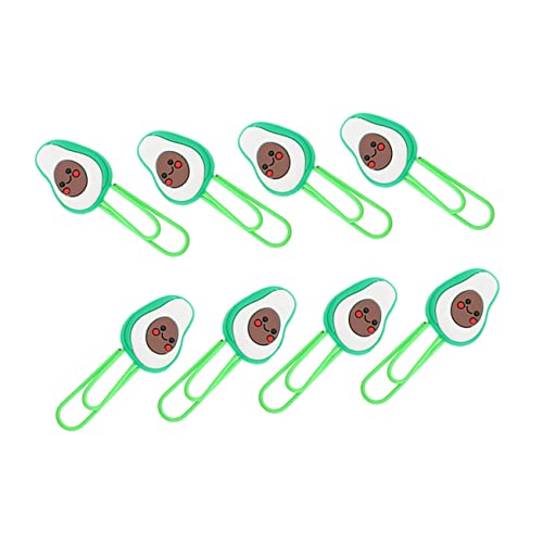 SEWACC 8 Stück Teiliges Avocado Büroklammern aus Resin Kreative Farbige Papierklammern für Dokumente Vielseitige Bürobedarf Organizer für Schule Büro und Zuhause SEWACC 8 Stück Teiliges Avocado Büroklammern aus Resin Kreative Farbige Papierklammern für Dokumente Vielseitige Bürobedarf Organizer für Schule Büro und Zuhause von SEWACC