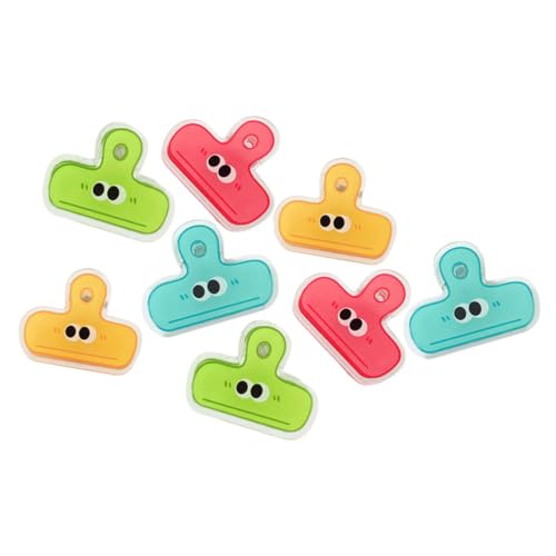 SEWACC 8 Stück Teiliges Bunter Kunststoff Aktenklammern Multifunktionale Snack Beutel und Papierclips Kreative Büroklammern für Organisation und Aufbewahrung zu Hause Schule Büro SEWACC 8 Stück Teiliges Bunter Kunststoff Aktenklammern Multifunktionale Snack Beutel und Papierclips Kreative Büroklammern für Organisation und Aufbewahrung zu Hause Schule Büro von SEWACC