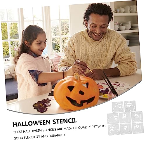 SEWACC 8 Stück Teiliges Halloween Schablonen Geistermotive Wiederverwendbare Malvorlagen DIY Wand und Möbeldekoration Vielseitig für Scrapbooking Stoffe Wände Halloween Deko SEWACC 8 Stück Teiliges Halloween Schablonen Geistermotive Wiederverwendbare Malvorlagen DIY Wand und Möbeldekoration Vielseitig für Scrapbooking Stoffe Wände Halloween Deko von SEWACC