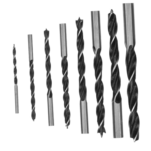 SEWACC 8 Stück Teiliges Holzbohrer Set aus Rostfreiem Stahl Verschleißfest und Hitzebeständig Schnelles Bohren Langlebig Geeignet für Metallbohrungen Kompakt und Leicht für Unterwegs von SEWACC