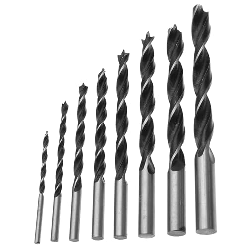 SEWACC 8 Stück Teiliges Holzbohrer Set aus Verschleißfest Hitzebeständig für DIY Anwendungen Leicht Langlebig Schnelles Bohren Geeignet für Heimwerker von SEWACC