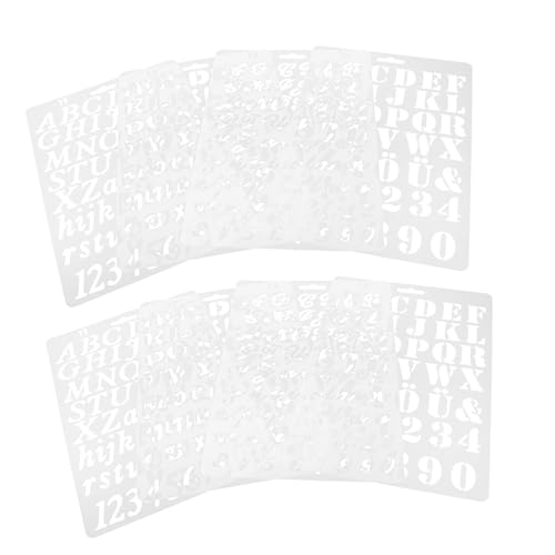SEWACC 8 Stück Teiliges Pet schablonen Großen Robusten Buchstaben Zahlenvorlagen für DIY wandmalerei Spray Bastelprojekte Leicht Vielseitig für Schule und Heimdekoration SEWACC 8 Stück Teiliges Pet schablonen Großen Robusten Buchstaben Zahlenvorlagen für DIY wandmalerei Spray Bastelprojekte Leicht Vielseitig für Schule und Heimdekoration von SEWACC