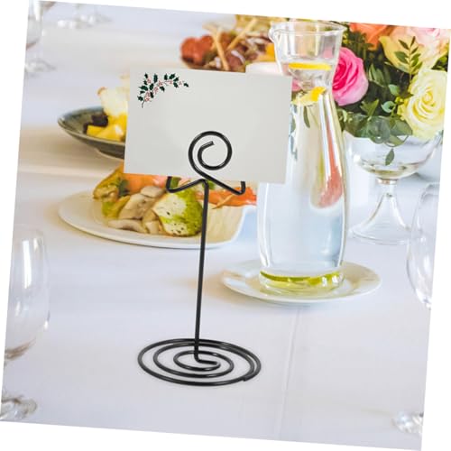 SEWACC 8 Stück Teiliges Sternförmige Metall Tischkartenhalter Schwarz Stabile Foto und Notizhalter Für Hochzeit Geburtstag Party Dekoration von SEWACC