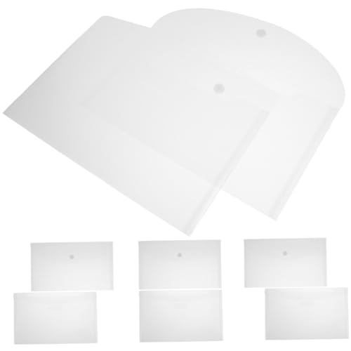SEWACC 8 Stück Teiliges Transparentes Dokumententaschen Druckknopfverschluss Wasserfest Leicht Vielseitig für Büro und Schule als Dokumentenhalter und Aufbewahrung für Rechnungen und SEWACC 8 Stück Teiliges Transparentes Dokumententaschen Druckknopfverschluss Wasserfest Leicht Vielseitig für Büro und Schule als Dokumentenhalter und Aufbewahrung für Rechnungen und von SEWACC