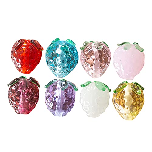 SEWACC 8 Stück Verglasierte Perlen Schlüssel Perlen für Schmuckhersteller Perlenzubehör Glas Materialien Glasperlen Perlenmaterialien selber machen bunte Perle von SEWACC