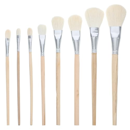 SEWACC 8-teiliges Keramikpinsel-Set, Kunstmalerei-Pinsel-Set, Malwerkzeuge für Acryl, Aquarell, Keramik, Ölmalerei SEWACC 8-teiliges Keramikpinsel-Set, Kunstmalerei-Pinsel-Set, Malwerkzeuge für Acryl, Aquarell, Keramik, Ölmalerei von SEWACC