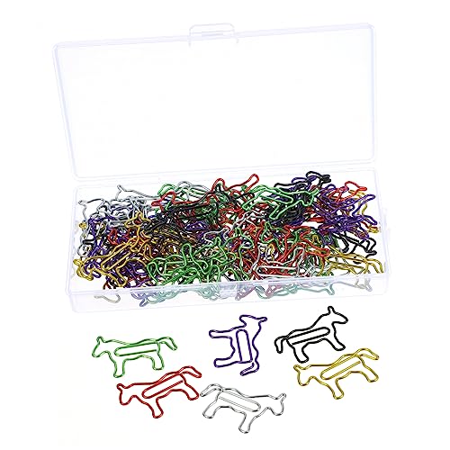 SEWACC 80 Stück Bunte Pferdeförmige Büroklammern Stabile Metallclips Praktische Dokumentenhalter Bürobedarf für Schule und Arbeit SEWACC 80 Stück Bunte Pferdeförmige Büroklammern Stabile Metallclips Praktische Dokumentenhalter Bürobedarf für Schule und Arbeit von SEWACC