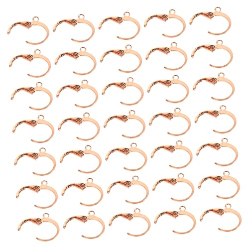 SEWACC 80 Stück Ohrhaken in Roségold Runde French Lever Back Ear Wires Langlebig und Hautfreundlich für DIY Schmuckherstellung und Ohrring Basteln Geeignet für Damen und Schmuckliebhaber von SEWACC