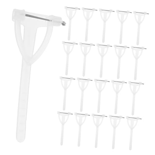SEWACC 80 Stück Sicherheitsnadeln für Ansteckblumen Triangel Brosche für Hochzeiten und Partys Leichte und Langlebige Kunststoffnadeln für DIY Bastelprojekte und Anstecker von SEWACC