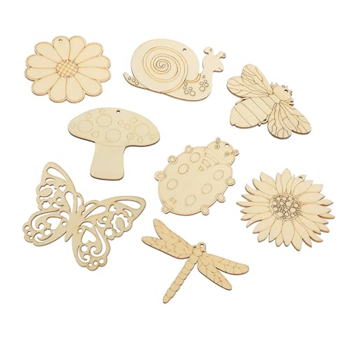 SEWACC 80 Stück Teiliges Unpolierte Holzplatten zum Basteln Blanke Holzschmetterlinge und Frühlings Holzstücke DIY Bemalbare Holz Dekorationen für Frühling und Osterdeko SEWACC 80 Stück Teiliges Unpolierte Holzplatten zum Basteln Blanke Holzschmetterlinge und Frühlings Holzstücke DIY Bemalbare Holz Dekorationen für Frühling und Osterdeko von SEWACC
