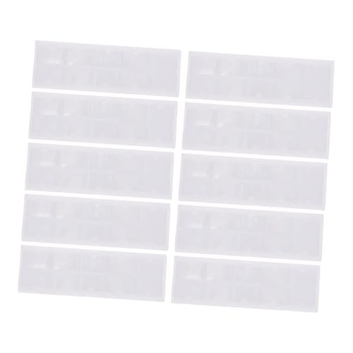 SEWACC 80 Stück Transparente Selbstklebende Label taschen Wasserdichte Namensschild hüllen Etikettenhalter für Schubladen Regale Aufbewahrungsboxen Bibliothek Büro Schule von SEWACC