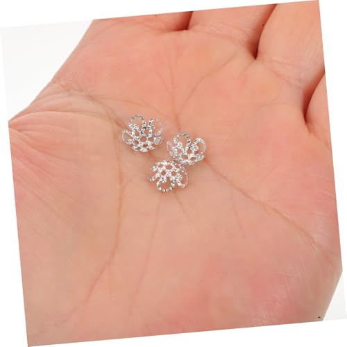 SEWACC 800 Stück Metall Perlenkappen Retro Blüten-design Schmuckzubehör für Armbänder Ohrringe DIY Schmuckherstellung Langlebig Dekorative Endkappen von SEWACC