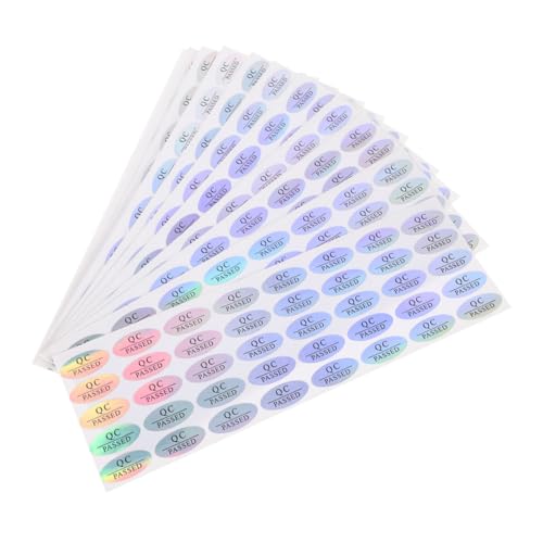 SEWACC 800 Stück Selbstklebende Wasserdichte Qc Passed Aufkleber Oval Langlebige Lagerprüfetiketten für Warenkontrolle Praktische Qualitätsprüfmarken für Lager und Regale SEWACC 800 Stück Selbstklebende Wasserdichte Qc Passed Aufkleber Oval Langlebige Lagerprüfetiketten für Warenkontrolle Praktische Qualitätsprüfmarken für Lager und Regale von SEWACC