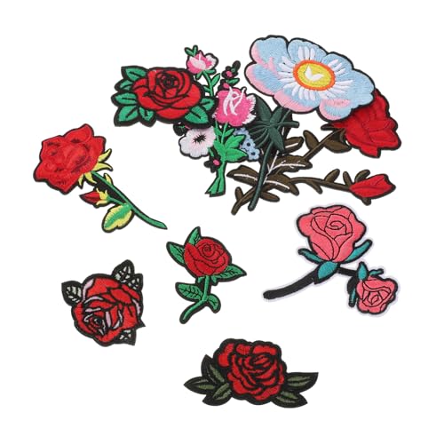SEWACC 9 Stück Teiliges Bestickte Rosen Patches zum Aufbügeln Verschleißfeste Blumenapplikationen für Kleidung Hüte Taschen Vielseitige Dekoration und Reparatur Kompakte Leuchtende SEWACC 9 Stück Teiliges Bestickte Rosen Patches zum Aufbügeln Verschleißfeste Blumenapplikationen für Kleidung Hüte Taschen Vielseitige Dekoration und Reparatur Kompakte Leuchtende von SEWACC