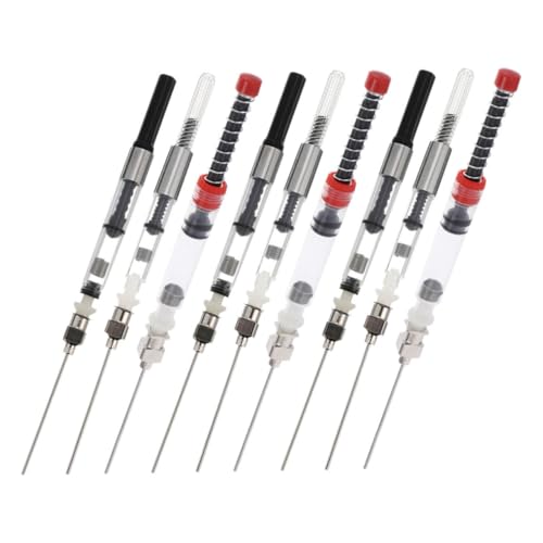 SEWACC 9 Stück Teiliges Füllfederhalter Umfüllgerät mit Vakuumfeder Mechanismus Kompatibel für Durchmesser Einfach zu Reinigen und Nachfüllbar Vielseitig für Verschiedene Füllhalter SEWACC 9 Stück Teiliges Füllfederhalter Umfüllgerät mit Vakuumfeder Mechanismus Kompatibel für Durchmesser Einfach zu Reinigen und Nachfüllbar Vielseitig für Verschiedene Füllhalter von SEWACC