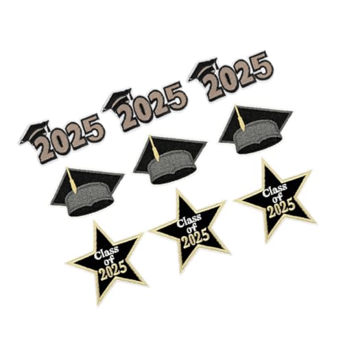 SEWACC 9 Stück Teiliges Gestickte Aufnäher Class Of zum Aufbügeln Dekorative Patches für Kleidung Hüte und Taschen für Abschlussfeiern und Diy Projekte SEWACC 9 Stück Teiliges Gestickte Aufnäher Class Of zum Aufbügeln Dekorative Patches für Kleidung Hüte und Taschen für Abschlussfeiern und Diy Projekte von SEWACC