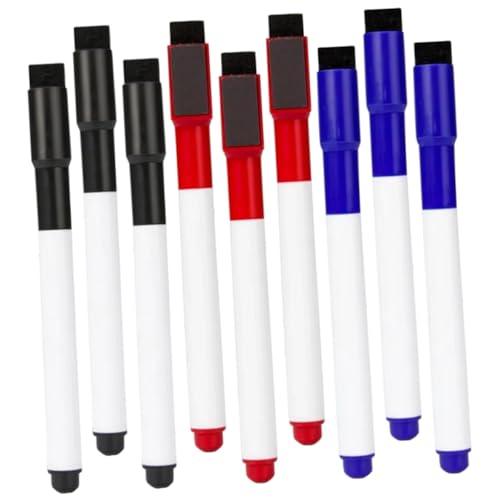 SEWACC 9 Stück Teiliges Magnetische Whiteboard Marker Farbige Trockene Abwischbare Stifte Langlebig und Praktisch für Büro und Schule Glattes Schreiben nicht Verblassend Vielseitige und SEWACC 9 Stück Teiliges Magnetische Whiteboard Marker Farbige Trockene Abwischbare Stifte Langlebig und Praktisch für Büro und Schule Glattes Schreiben nicht Verblassend Vielseitige und von SEWACC