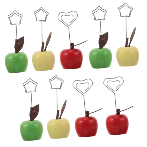 SEWACC 9 Stück Teiliges Memo Clip Halter aus Holz Obstform Robuste Notizhalter für Fotos Namenskarten und Papiere für Büro Hochzeit und Heimdekoration SEWACC 9 Stück Teiliges Memo Clip Halter aus Holz Obstform Robuste Notizhalter für Fotos Namenskarten und Papiere für Büro Hochzeit und Heimdekoration von SEWACC