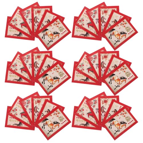 SEWACC 90 Stück Jahresumschläge Chinesische Cartoon Geldumschläge Frühling Hongbao Geburtstag Mond Für Neue Party Bao Hochzeit Geld Siehe Pferd Festival Taschen von SEWACC