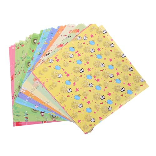 SEWACC 96 Stück Handgefertigtes Origami -farbiges Papier Weihnachts-origami-papier Origamipapier Für Farbpapier Zum Basteln Für Handgefertigtes Papier Weihnachtsfaltpapier von SEWACC
