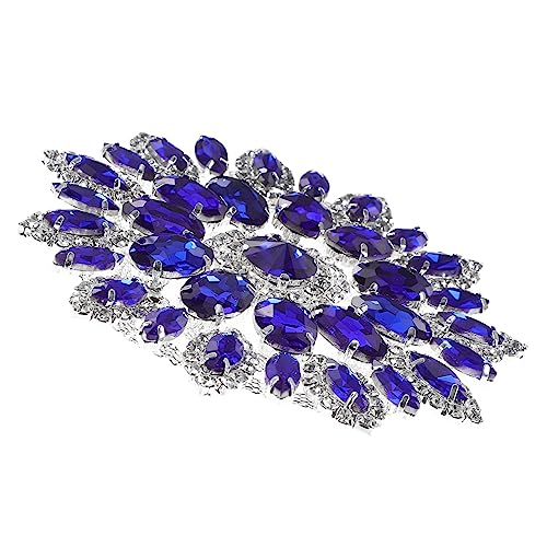 SEWACC Ab Farbverlauf Strass Broschen Patch mit Hot Melt Kleber DIY Schmuckapplikation für Kleidung Brautgürtel Langlebige Textildekoration Selbstklebend und Nähbar Blau Silber SEWACC Ab Farbverlauf Strass Broschen Patch mit Hot Melt Kleber DIY Schmuckapplikation für Kleidung Brautgürtel Langlebige Textildekoration Selbstklebend und Nähbar Blau Silber von SEWACC