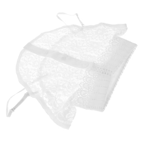 SEWACC Abnehmbarer Damen Fake Kragen Spitzenkragen Blumendekor Blusenkragen Halbkragen Abnehmbar Modisch Komfortabel Vielseitig für Blusen und Hemden von SEWACC