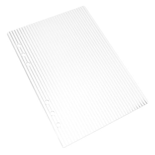 SEWACC Acryl Ringbuch Umschlag Ring Binder Klare Transparente Hülle DIY Planer Notizbuch Einfache Austauschbare Buchhülle für Schule und Büro von SEWACC
