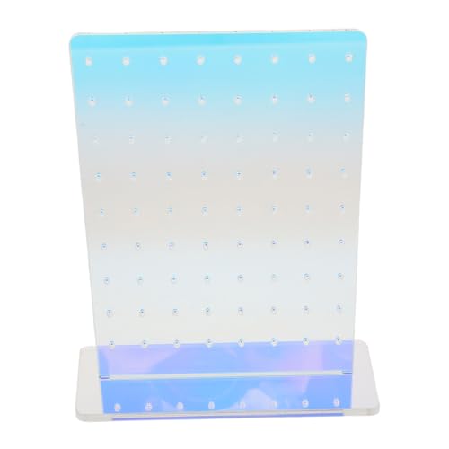 SEWACC Acryl Schmuckdisplay Farbiger Ohrstecker Halter und Organizer für Schmuckaufbewahrung Vielseitiger Schmuckständer für Ohrringe und Armbänder von SEWACC
