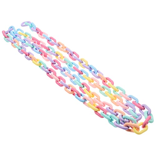 SEWACC Acrylkette Diy Handgemachte Acrylkette für Schmuckherstellung Abnehmbare und Vielseitige Dekorationskette für Taschen und Kleidung für Kreative Projekte von SEWACC
