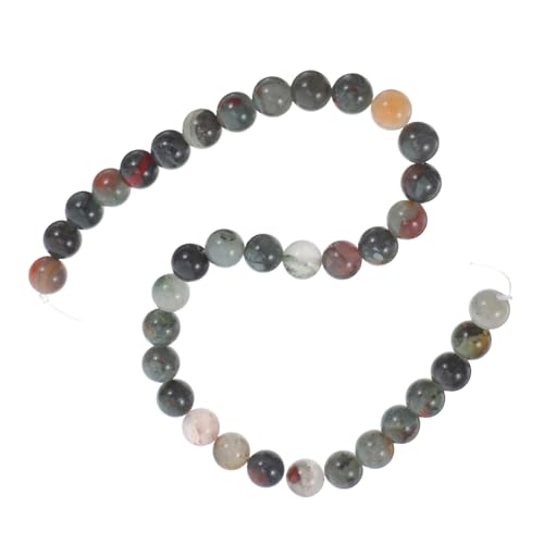 SEWACC Afrikanische Blutstein Perlen Runde Lose Kristallperlen für Diy Schmuckherstellung für Armbänder und Halskettengestaltung von SEWACC