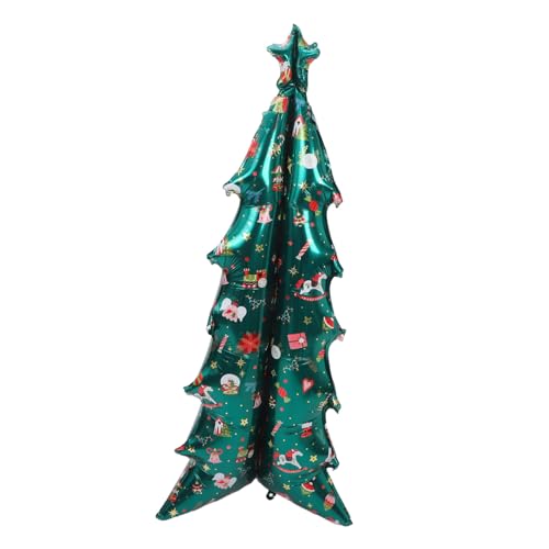 SEWACC Aufblasbarer Weihnachtsbaum Ballon Selbststehend Folienballon Weihnachtsdekoration Party Deko Innenbereich Festliche Weihnachtsbaum Foliendeko Wiederverwendbar von SEWACC