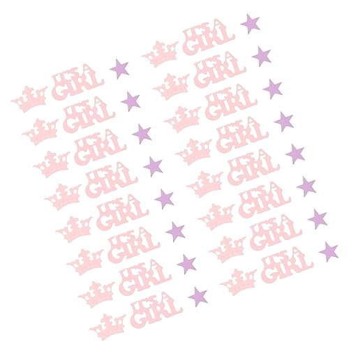 SEWACC Babyparty Konfetti Mädchen Krone Papierkonfetti Gender Reveal Party Tischdeko Shower Party Supplies Langlebig und Praktisch SEWACC Babyparty Konfetti Mädchen Krone Papierkonfetti Gender Reveal Party Tischdeko Shower Party Supplies Langlebig und Praktisch von SEWACC