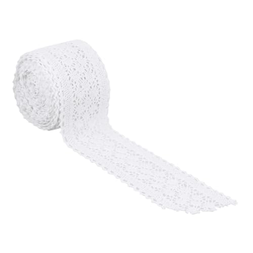 SEWACC Baumwoll Spitzenband Weiß Breit Yards DIY Handarbeit Stoffborte für Kleidung Dekoration Hochzeit Geschenkverpackung Vielseitig Verwendbar SEWACC Baumwoll Spitzenband Weiß Breit Yards DIY Handarbeit Stoffborte für Kleidung Dekoration Hochzeit Geschenkverpackung Vielseitig Verwendbar von SEWACC