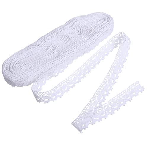 SEWACC Baumwollspitze Spitzenborte Breit Floral Besticktes Spitzenband für DIY Kleidung Dekoration Hochzeitsapplikation Geschenkverpackung SEWACC Baumwollspitze Spitzenborte Breit Floral Besticktes Spitzenband für DIY Kleidung Dekoration Hochzeitsapplikation Geschenkverpackung von SEWACC