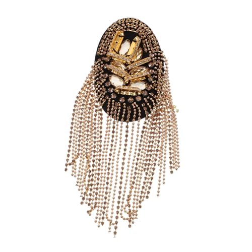 SEWACC Bead Fringe Schulterabzeichen Brosche für Männer und Frauen Elegantes Accessoire für Anzüge und Freizeitmode Handgefertigte Dekoration mit Liebe zum Detail von SEWACC
