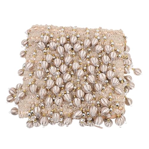 SEWACC Beaded Curtain Fringe Trim Beige DIY Dekorative Perlen Quaste Gardinen Kräuselband für Vorhänge und Übergardinen Polyester Seide Strapazierfähig Einfach Zuschneidbar für Handwerk SEWACC Beaded Curtain Fringe Trim Beige DIY Dekorative Perlen Quaste Gardinen Kräuselband für Vorhänge und Übergardinen Polyester Seide Strapazierfähig Einfach Zuschneidbar für Handwerk von SEWACC