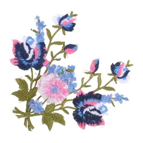 SEWACC Bestickte Blumen Aufnäher Baumwolle-polyester Patches zum Aufbügeln oder Aufnähen Stabile Blumen Applikationen für Kleidung Taschen DIY Modeveredelung von SEWACC