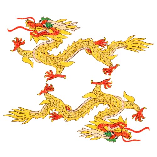 SEWACC Bestickte Drachen Patches zum Aufnähen Dekorative DIY Stoffaufnäher für Kleidung Jacken Jeans Taschen Langlebige Hautfreundliche Reparatur Applikationen SEWACC Bestickte Drachen Patches zum Aufnähen Dekorative DIY Stoffaufnäher für Kleidung Jacken Jeans Taschen Langlebige Hautfreundliche Reparatur Applikationen von SEWACC
