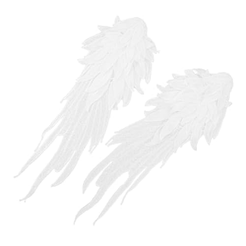 SEWACC Bestickte Engelsflügel Applikationen Weiß Mehrlagige DIY Spitzen Patches zum Aufnähen Kleidung Dekorieren Textilien SEWACC Bestickte Engelsflügel Applikationen Weiß Mehrlagige DIY Spitzen Patches zum Aufnähen Kleidung Dekorieren Textilien von SEWACC