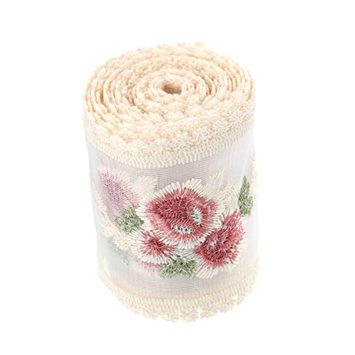 SEWACC Bestickte Rosen Spitze DIY Haarschmuck Zubehör Hautfreundliches Spitzenband für Nähprojekte Vielseitig Einsetzbar als Kleidungs oder Haarclip Verzierung SEWACC Bestickte Rosen Spitze DIY Haarschmuck Zubehör Hautfreundliches Spitzenband für Nähprojekte Vielseitig Einsetzbar als Kleidungs oder Haarclip Verzierung von SEWACC