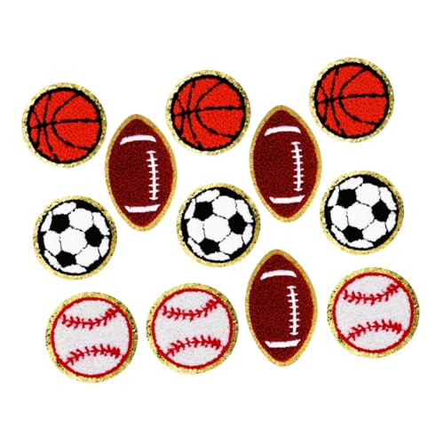 SEWACC Bestickte Sport Bügelbilder Teiliges mit Baseball Basketball Fußball Football Applikationen aus Langlebigem Polyester für DIY Kleidung Taschen Schuhe Einfach zu Bügeln Nähen SEWACC Bestickte Sport Bügelbilder Teiliges mit Baseball Basketball Fußball Football Applikationen aus Langlebigem Polyester für DIY Kleidung Taschen Schuhe Einfach zu Bügeln Nähen von SEWACC