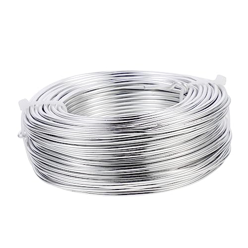 SEWACC Biegsamer Aluminiumdraht Schmuckdraht für DIY Schmuckherstellung Luftpflanzen Armbänder Langlebig Flexibel Korrosionsbeständig Silber SEWACC Biegsamer Aluminiumdraht Schmuckdraht für DIY Schmuckherstellung Luftpflanzen Armbänder Langlebig Flexibel Korrosionsbeständig Silber von SEWACC