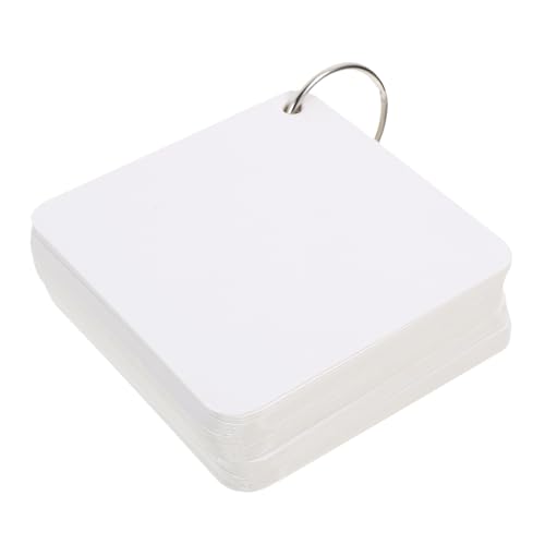 SEWACC Blanko Karteikarten mit Metallringen Doppelseitige Notizkarten für DIY Grußkarten Lernkarten Notizen Multifunktionale Index Cards für Büro Schule Reisen von SEWACC