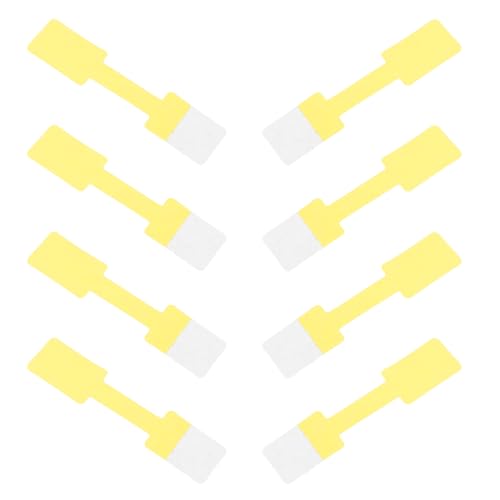 SEWACC Blanko-Schmuckpreisetikett: 100 Stück Selbstklebende Schmuckpreisetiketten Aufkleber Rechteckiges Kraftpapier-Kennzeichnungsetikett Für Halskette Ohrring Ring von SEWACC